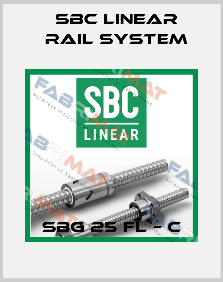SBG 25 FL – C SBC Linear Rail System