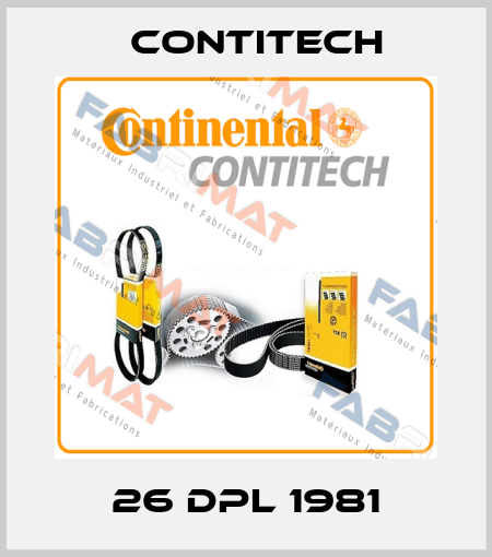26 DPL 1981 Contitech