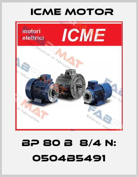 BP 80 B  8/4 N: 0504B5491 Icme Motor