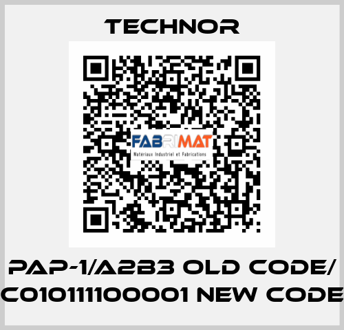 PAP-1/A2B3 old code/ C010111100001 new code TECHNOR