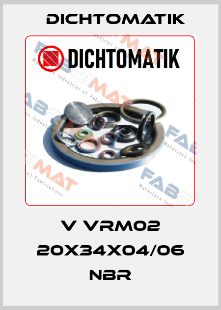 V VRM02 20x34x04/06 NBR Dichtomatik