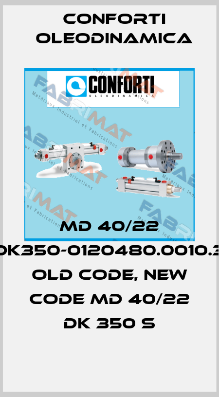 MD 40/22 DK350-0120480.0010.3 old code, new code MD 40/22 DK 350 S Conforti Oleodinamica