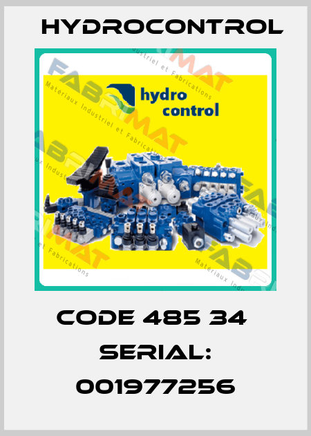 Code 485 34  Serial: 001977256 Hydrocontrol
