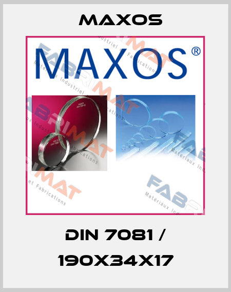 DIN 7081 / 190x34x17 Maxos