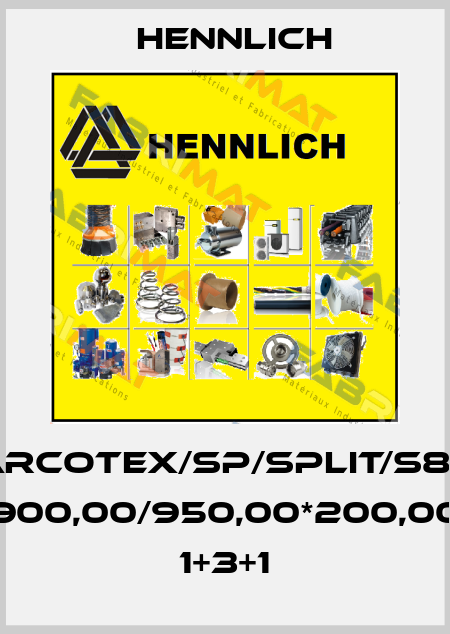 CARCOTEX/SP/SPLIT/S800 900,00/950,00*200,00 1+3+1 Hennlich