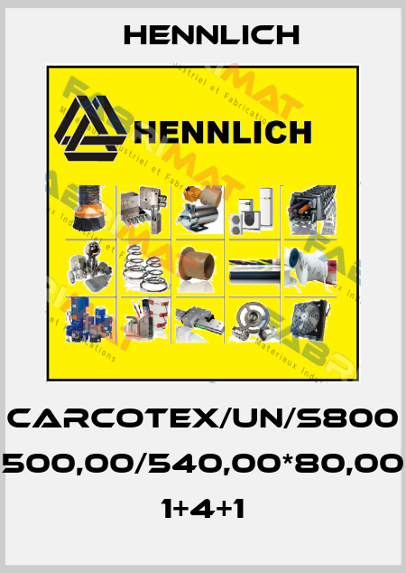 CARCOTEX/UN/S800 500,00/540,00*80,00 1+4+1 Hennlich