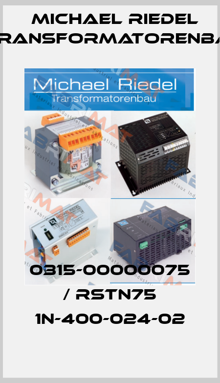 0315-00000075 / RSTN75 1N-400-024-02 Michael Riedel Transformatorenbau