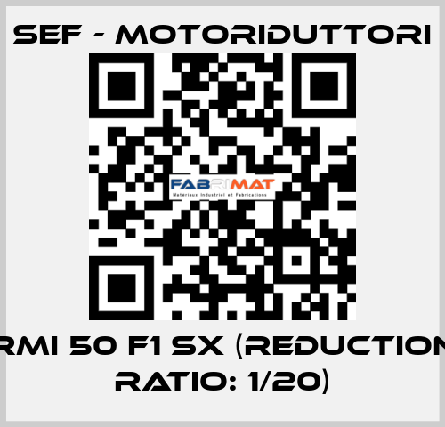 RMI 50 F1 SX (reduction ratio: 1/20) SEF - MOTORIDUTTORI