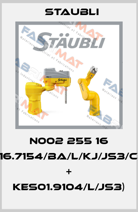 N002 255 16 (SPH16.7154/BA/L/KJ/JS3/CG/PA + KES01.9104/L/JS3) Staubli
