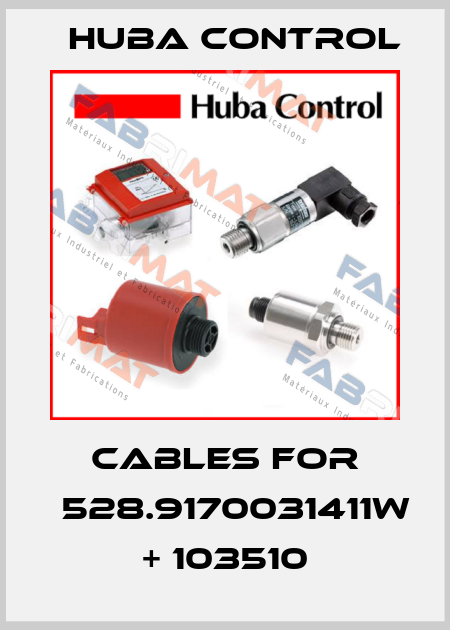 Cables FOR 	528.9170031411W + 103510 Huba Control