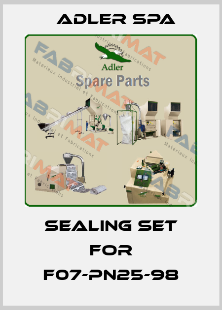 Sealing set for F07-PN25-98 Adler Spa