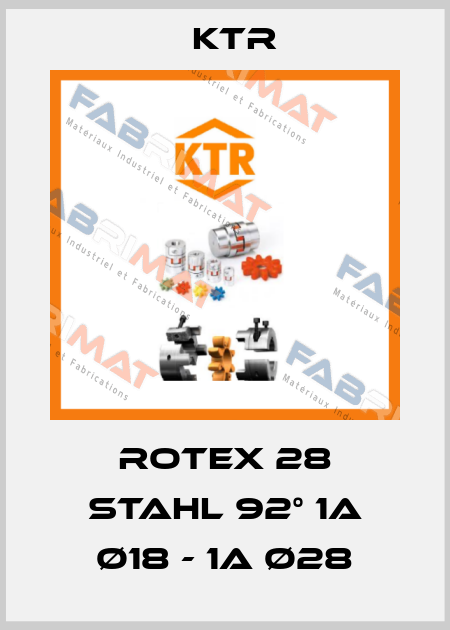 ROTEX 28 Stahl 92° 1A Ø18 - 1A Ø28 KTR