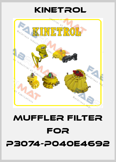 muffler filter for P3074-P040E4692 Kinetrol