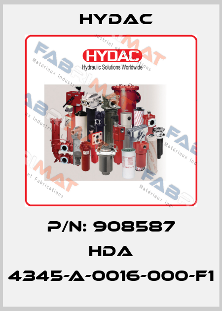 P/N: 908587 HDA 4345-A-0016-000-F1 Hydac