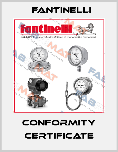 Conformity Certificate Fantinelli