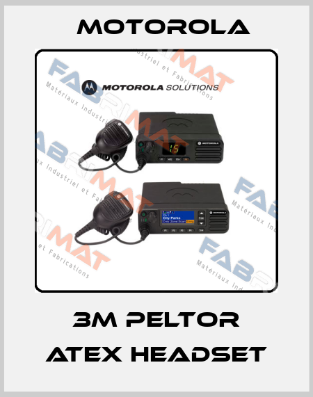 3M Peltor Atex Headset Motorola