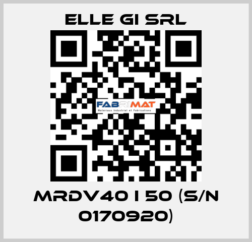 MRDV40 I 50 (s/n 0170920) ELLE GI SRL