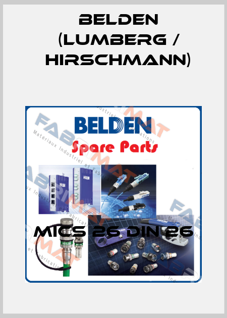 MICS 26 DIN 26 Belden (Lumberg / Hirschmann)