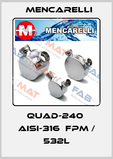 QUAD-240  AISI-316  FPM / 532L Mencarelli