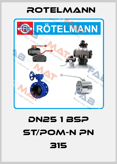 DN25 1 BSP ST/POM-N PN 315 Rotelmann