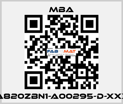 MBA820ZBN1-A00295-D-XXXXX MBA