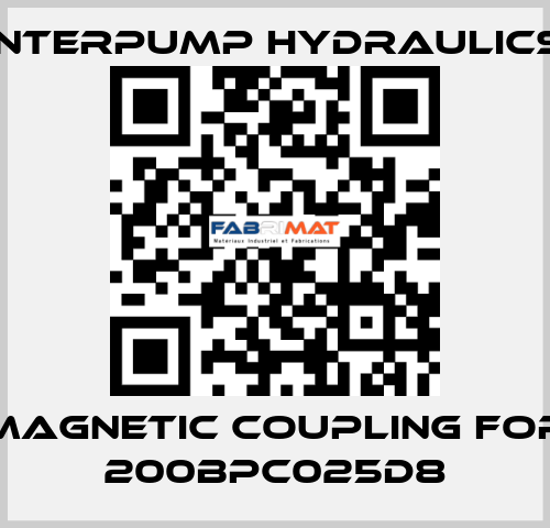 magnetic coupling for 200BPC025D8 Interpump hydraulics