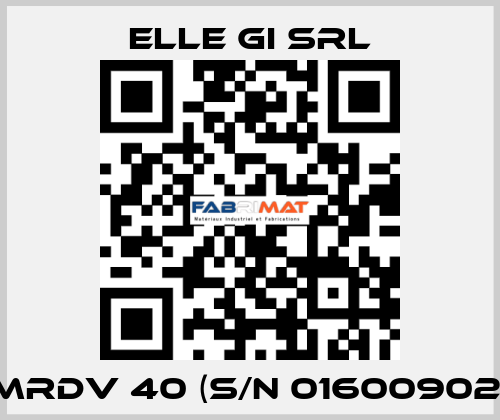 MRDV 40 (S/N 01600902) ELLE GI SRL