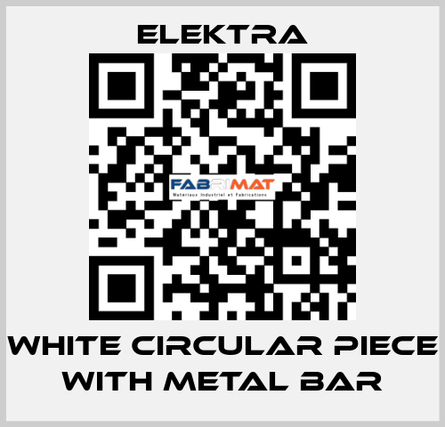 WHITE CIRCULAR PIECE WITH METAL BAR ELEKTRA