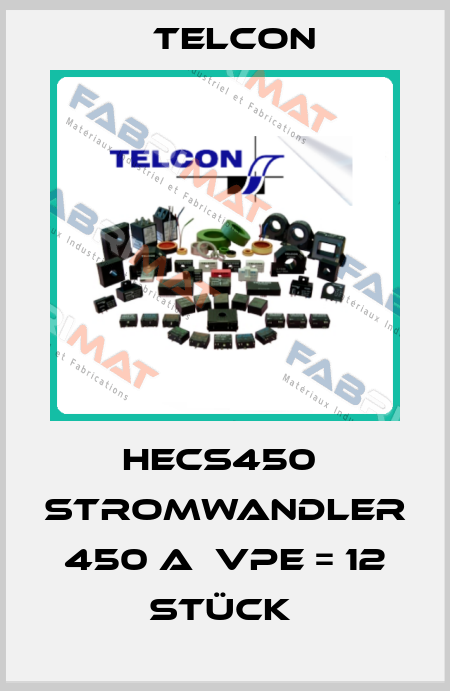 HECS450  Stromwandler 450 A  VPE = 12 Stück  Telcon