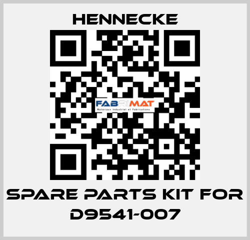 spare parts kit for D9541-007 Hennecke