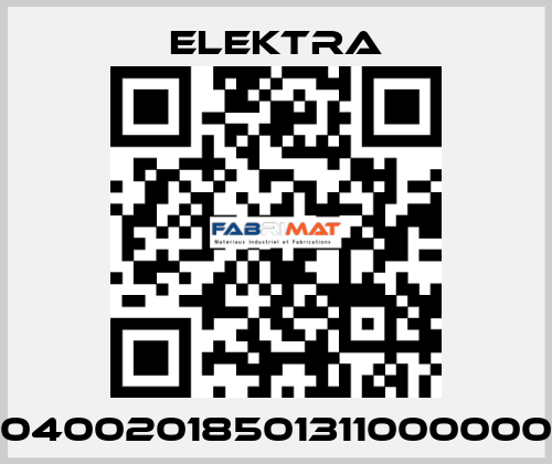 04002018501311000000 ELEKTRA