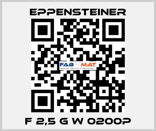 F 2,5 G W 0200P Eppensteiner