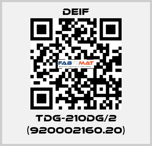 TDG-210DG/2 (920002160.20) Deif