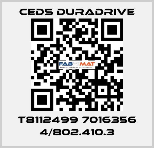 T8112499 7016356 4/802.410.3 Ceds Duradrive