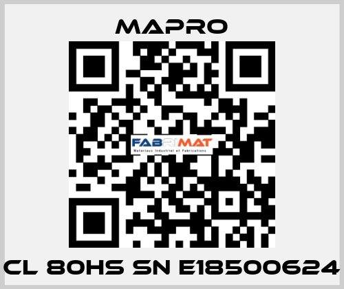 CL 80HS SN E18500624 Mapro