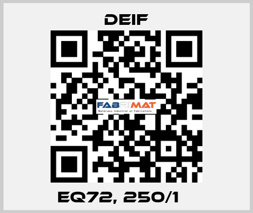 EQ72, 250/1 А Deif