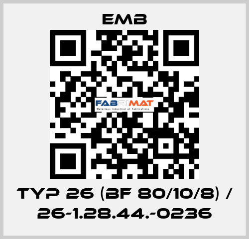 Typ 26 (BF 80/10/8) / 26-1.28.44.-0236 Emb