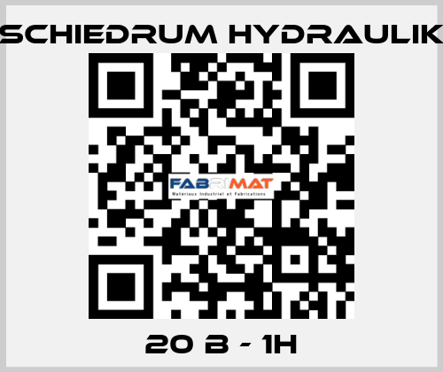 20 B - 1H SCHIEDRUM HYDRAULIK