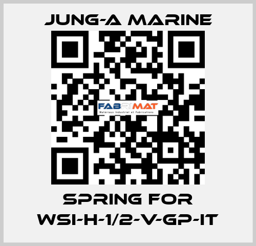 spring for WSI-H-1/2-V-GP-IT JUNG-A MARINE