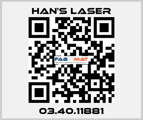 03.40.11881 Han's Laser