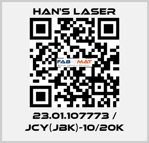 23.01.107773 / JCY(JBK)-10/20K Han's Laser