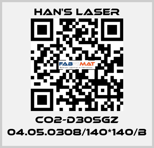 CO2-D30SGZ 04.05.0308/140*140/B Han's Laser