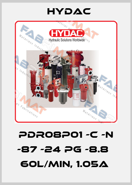 PDR08P01 -C -N -87 -24 PG -8.8   60l/min, 1.05A  Hydac