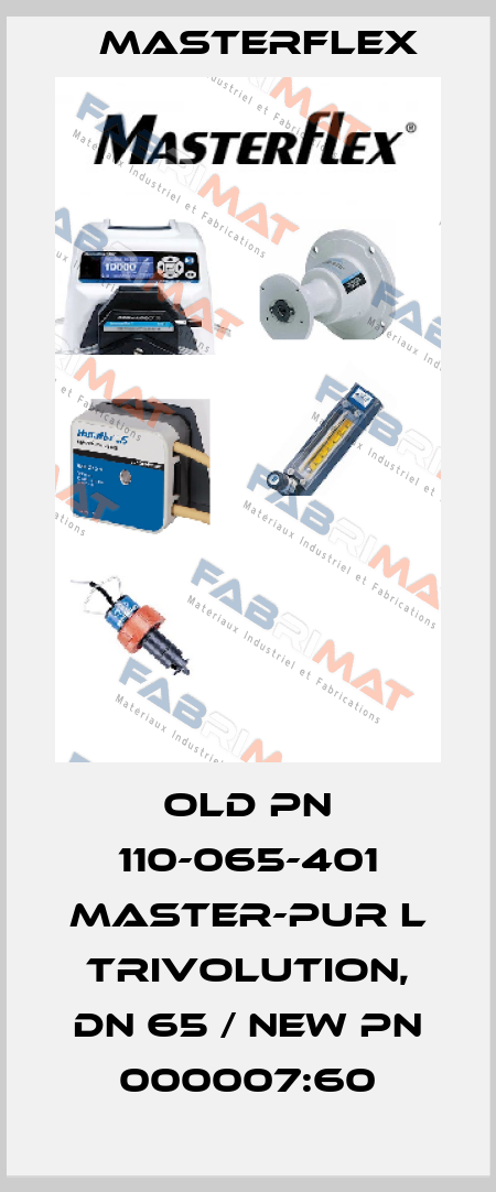 old pn 110-065-401 Master-PUR L Trivolution, DN 65 / new pn 000007:60 Masterflex