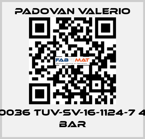 0036 TUV-SV-16-1124-7 4 bar PADOVAN VALERIO