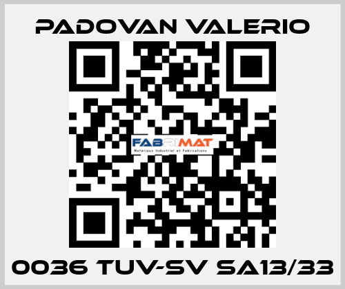 0036 TUV-SV SA13/33 PADOVAN VALERIO
