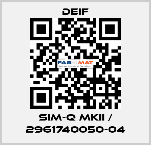 SIM-Q MKII / 2961740050-04 Deif