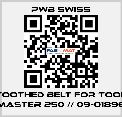 toothed belt for Tool Master 250 // 09-01896 PWB Swiss