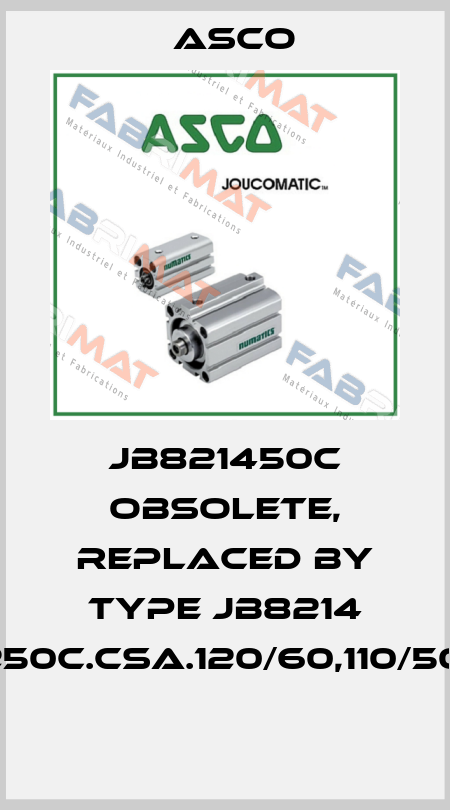 JB821450C OBSOLETE, replaced by type JB8214 250C.CSA.120/60,110/50,  Asco