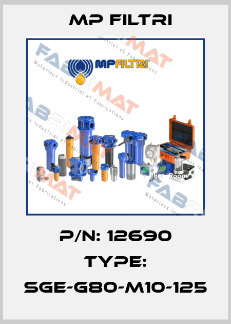 P/N: 12690 Type: SGE-G80-M10-125 MP Filtri
